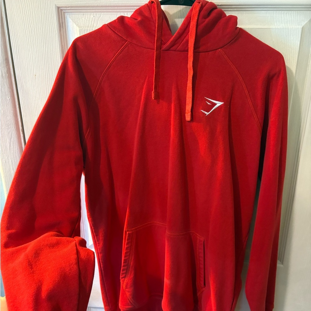 Gymshark Red Sweatshirt Vibrant Hoodie - Picture 1 of 3